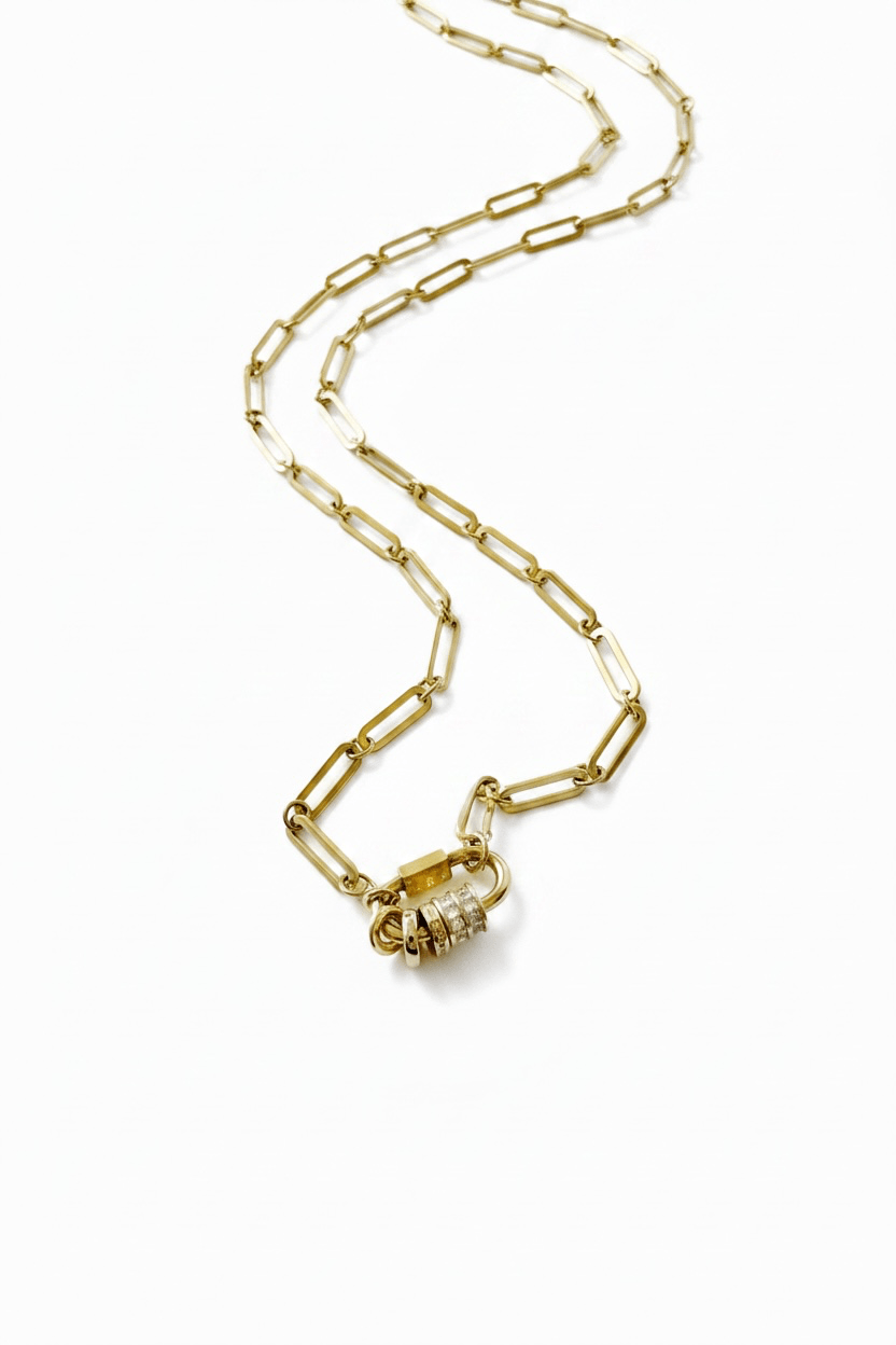 Carabiner with Rings Necklace - Vicky&Nico