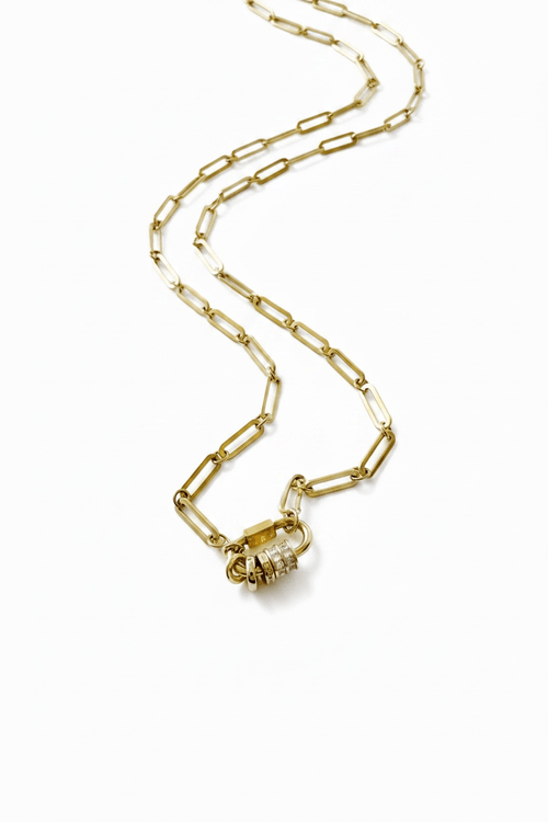 Carabiner with Rings Necklace - Vicky&Nico