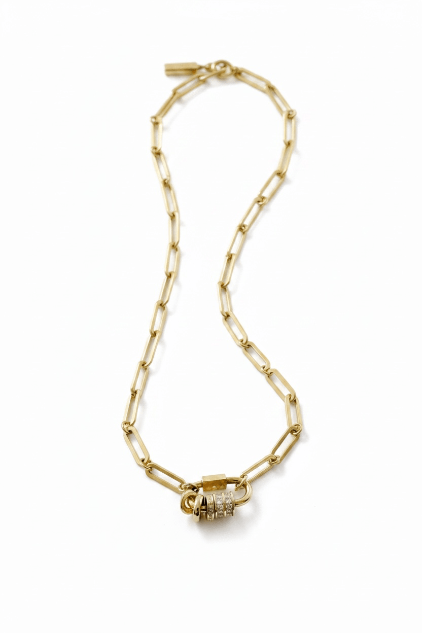 Carabiner with Rings Necklace - Vicky&Nico