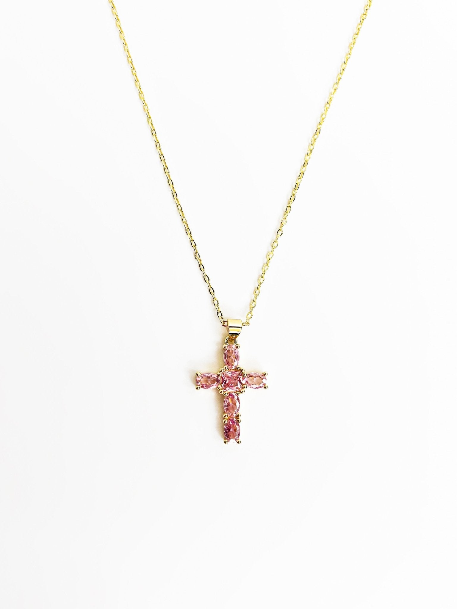 Crystal Cross Necklace - Vicky&Nico