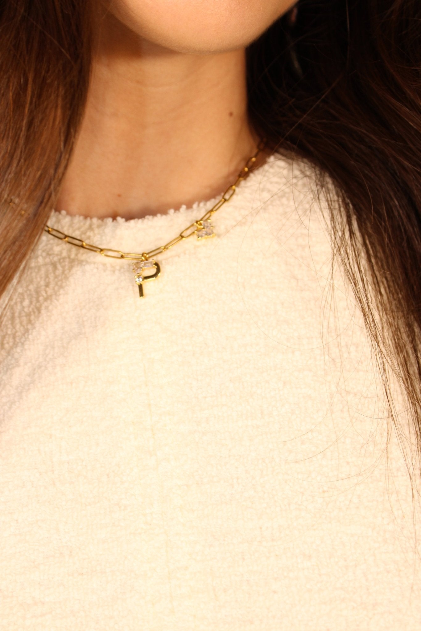 English Letter Initial Necklace - Vicky&Nico