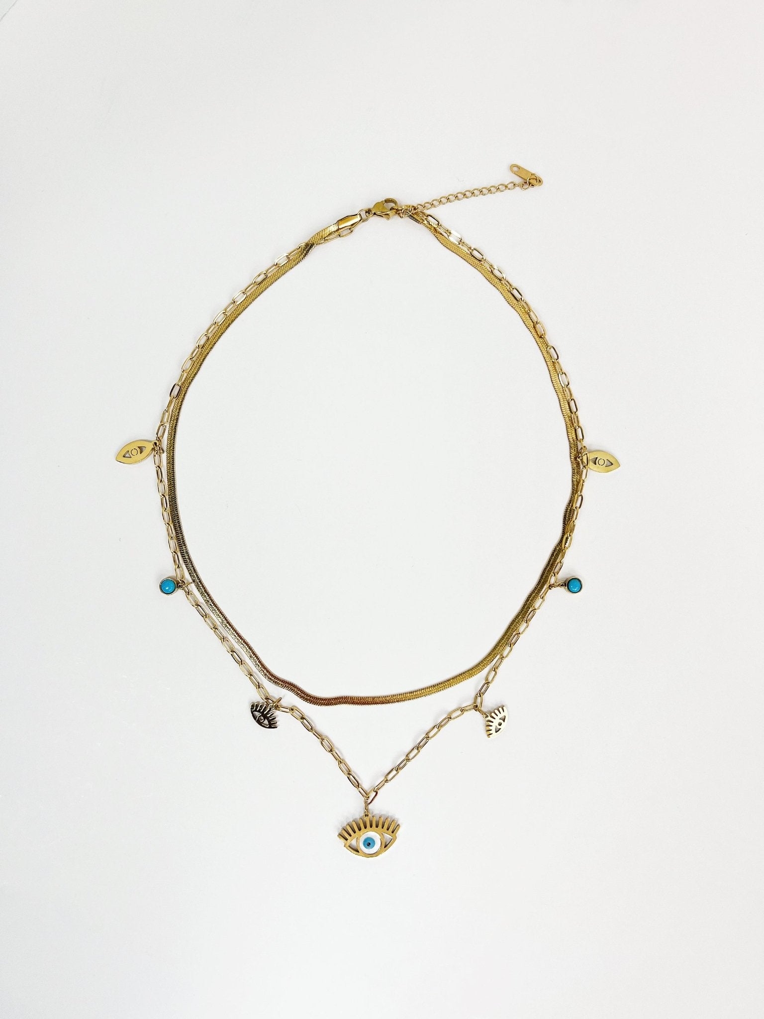 Evil Eye - Double Layer Necklace - Vicky&Nico