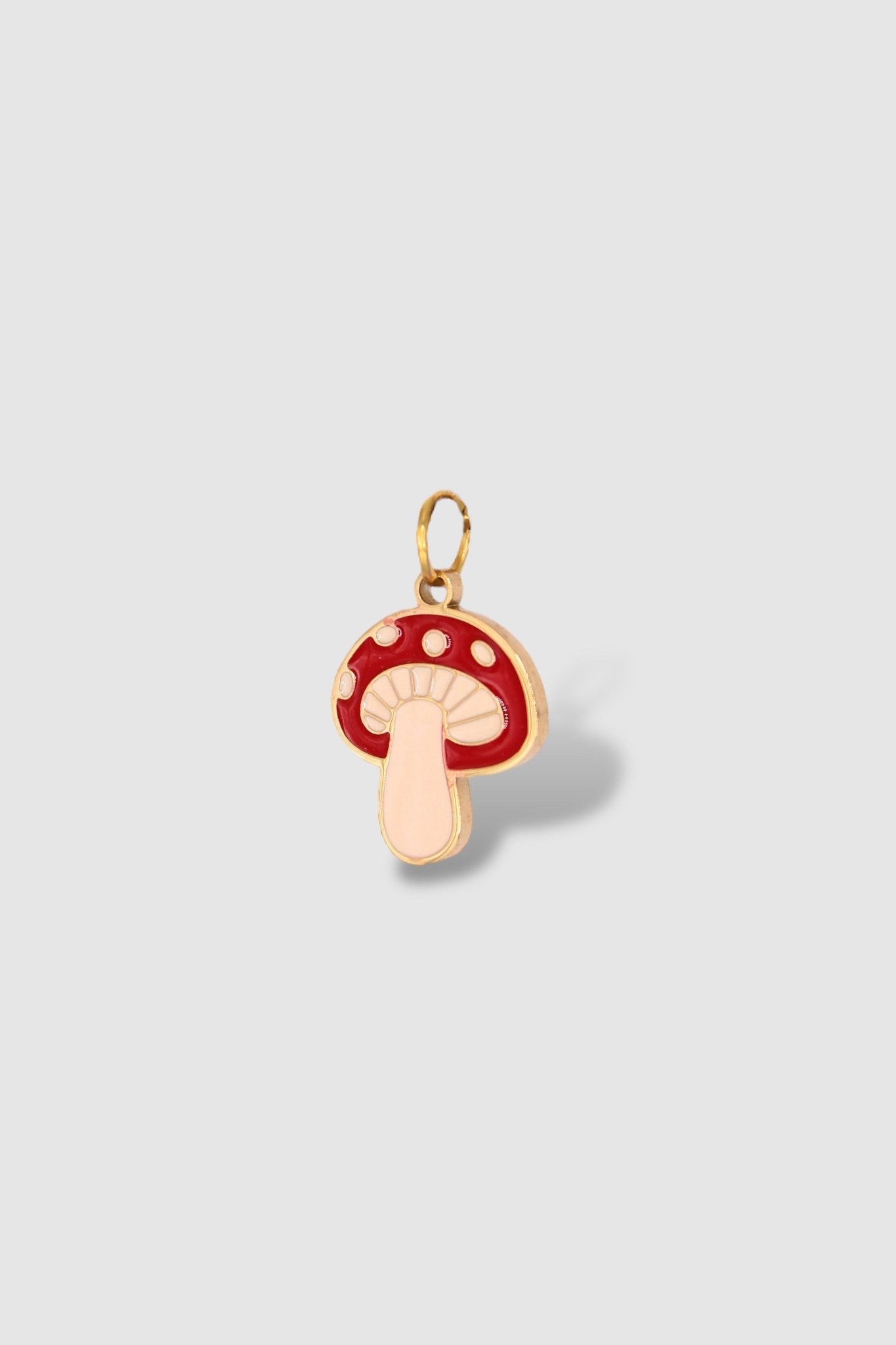 Flat Red Mushroom Charm - Vicky&Nico