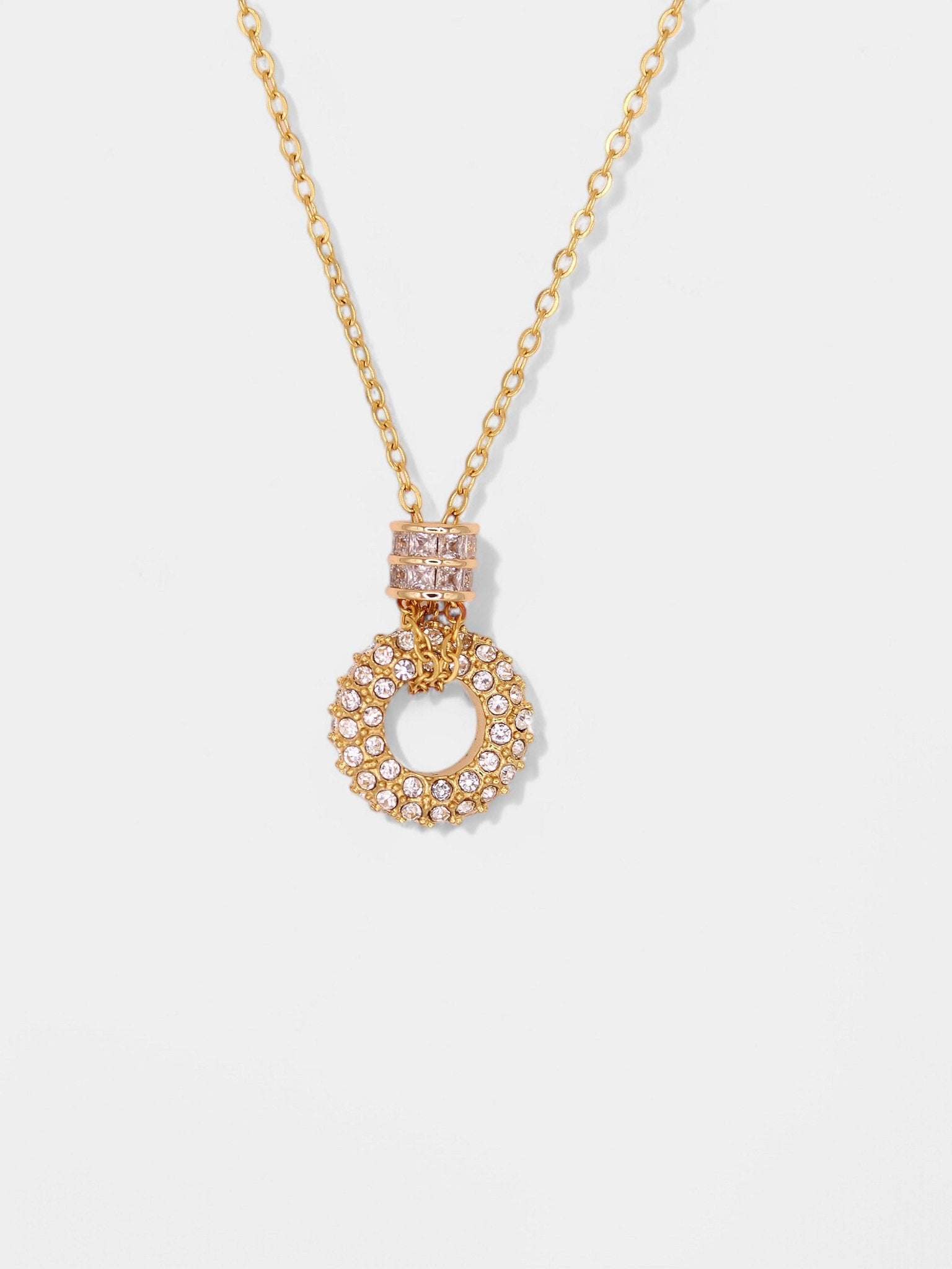 Gold Luxe Circle Necklace - Vicky&Nico