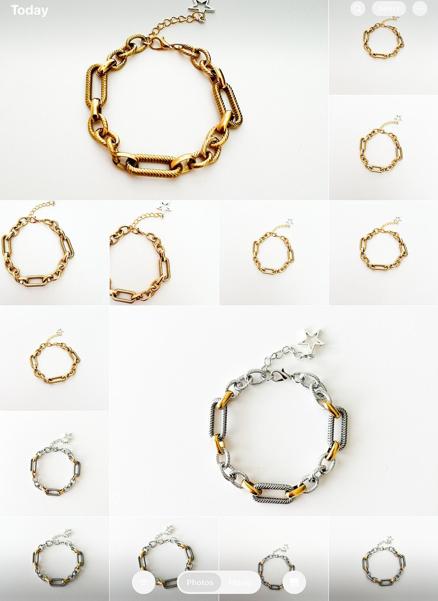 Gold Metallic Alpheratz Bracelet - Vicky&Nico