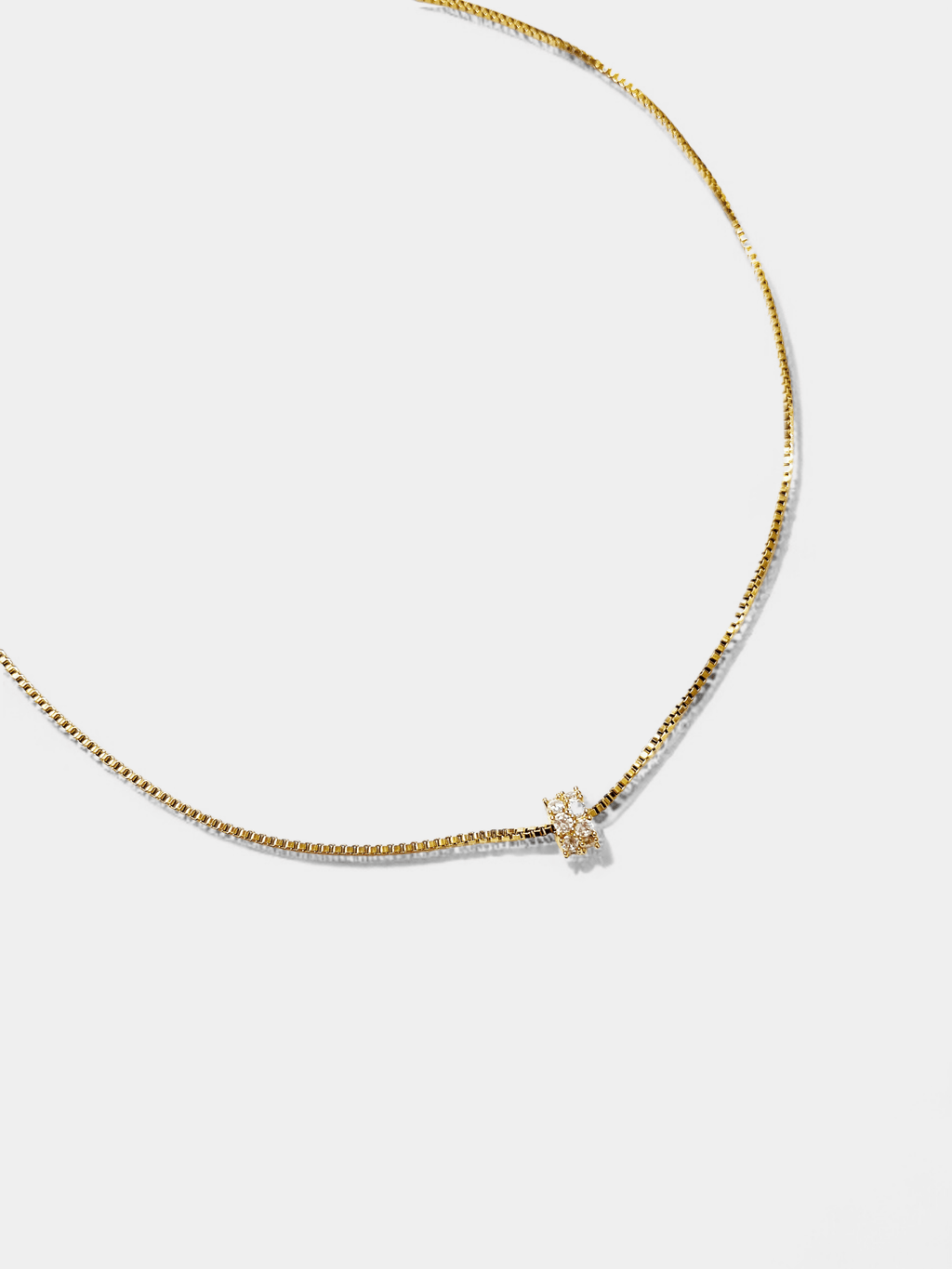 Little Daisy Sphere Necklace - Box Chain - Vicky&Nico