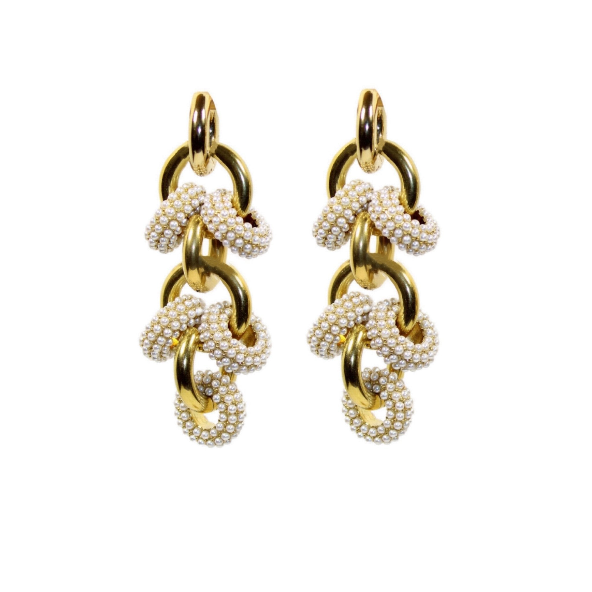 Pearl Chandelier Earrings - Vicky&Nico