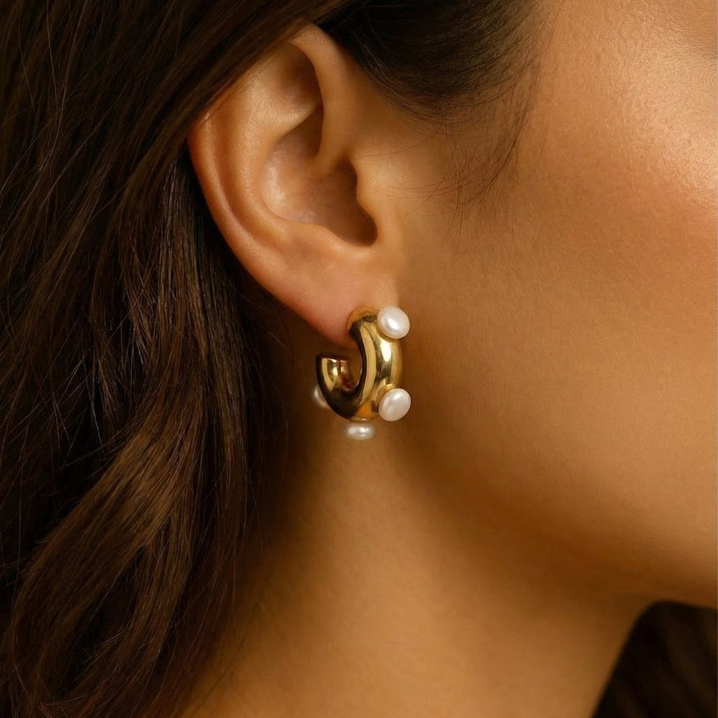 Pearl Hoops - Vicky&Nico