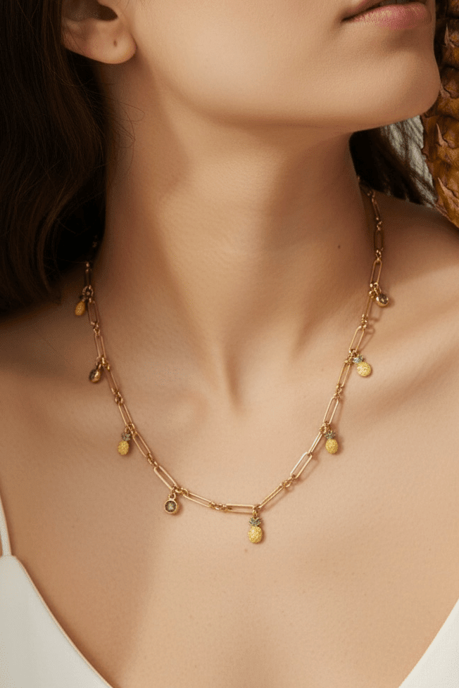 Pineapple Paradise Necklace - Vicky&Nico