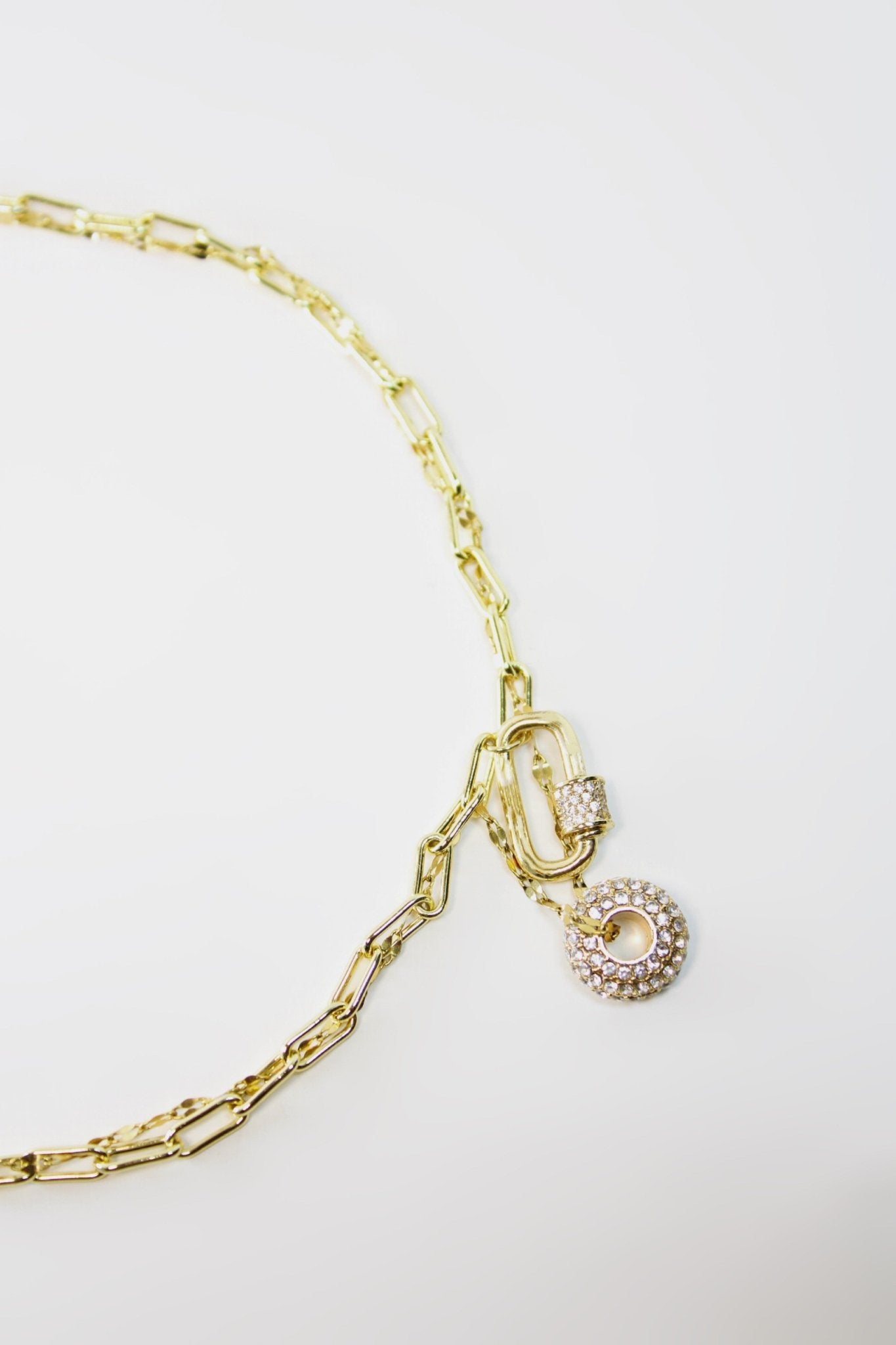 Sphere Carabiner Layered Necklace - Small - Vicky&Nico