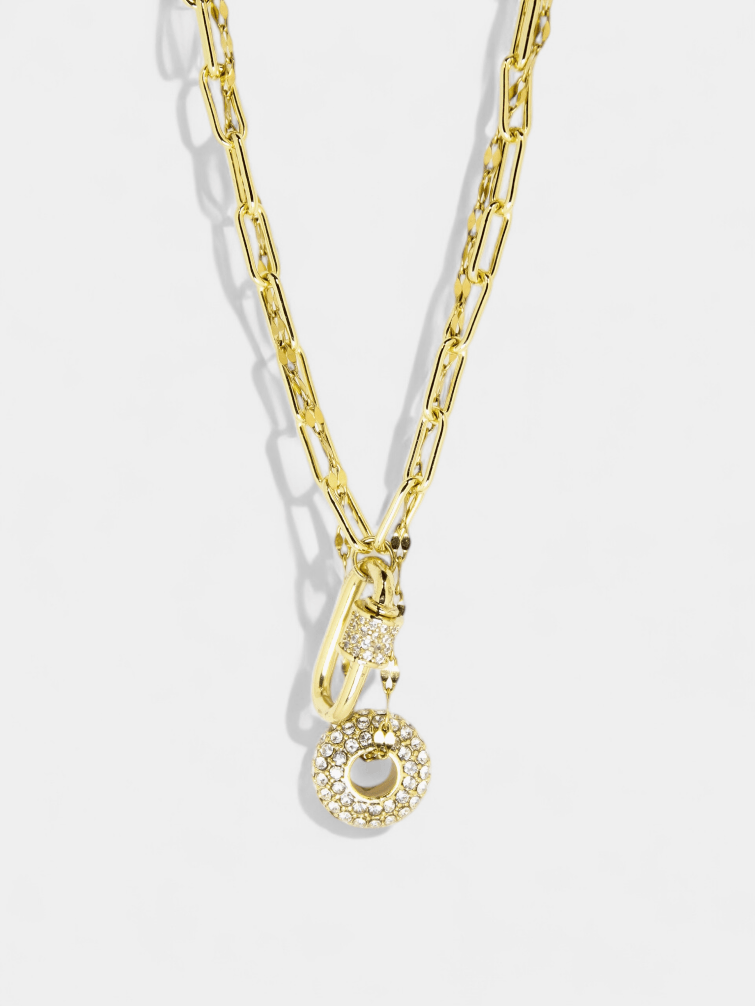 Sphere Carabiner Layered Necklace - Small - Vicky&Nico