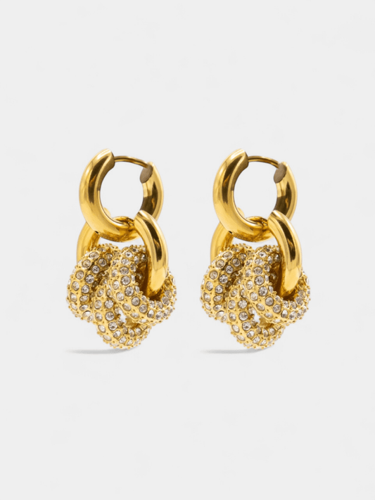 Sphere Harmony Trio Earrings - Gold - Vicky&Nico