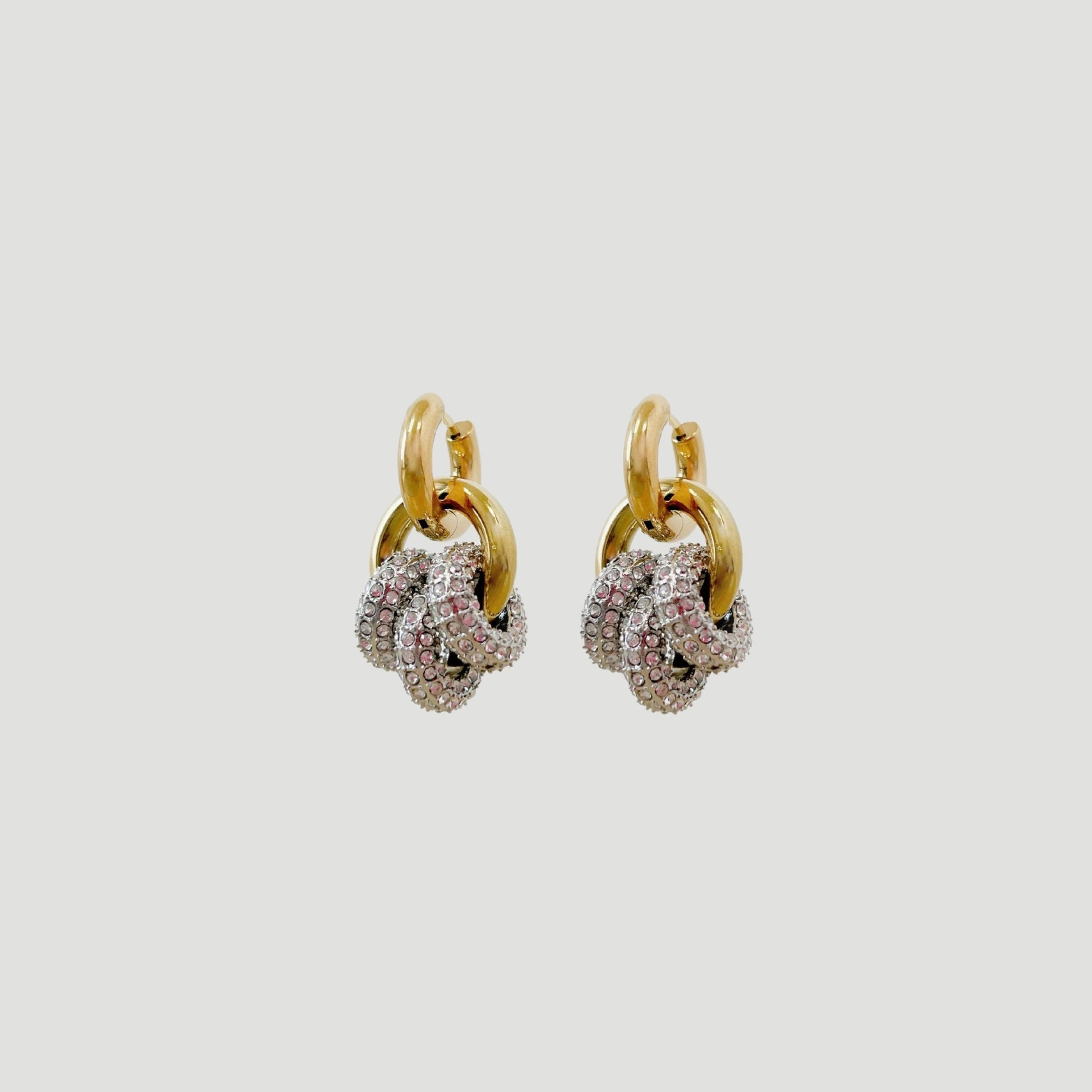 Sphere Harmony Trio Earrings - Two Tone - Vicky&Nico