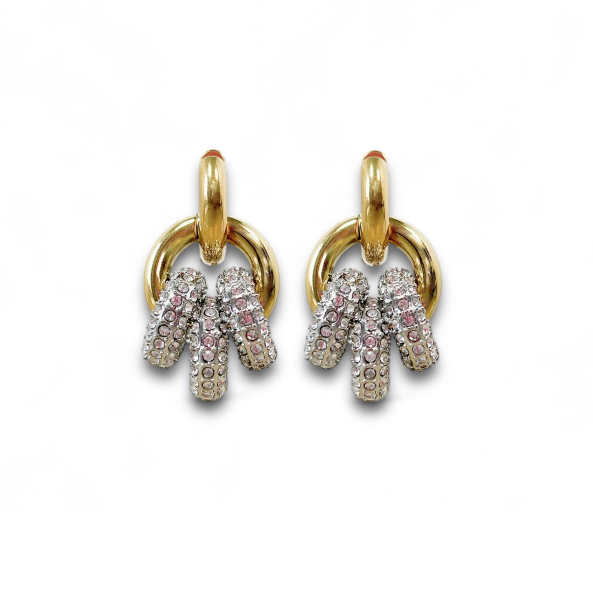 Sphere Harmony Trio Earrings - Two Tone - Vicky&Nico