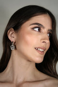 Square Harmony Trio Earrings - Silver - Vicky&Nico