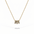 Triple Pavé Ring Necklace - Vicky&Nico