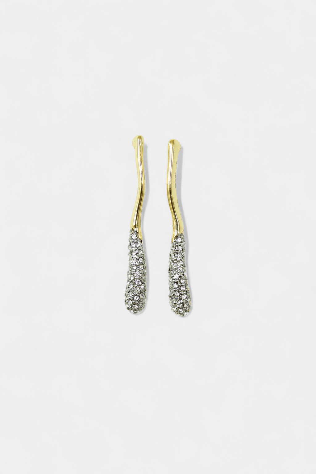 Two Tone Ala Drop Earrings - Vicky&Nico