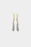 Two Tone Ala Drop Earrings - Vicky&Nico