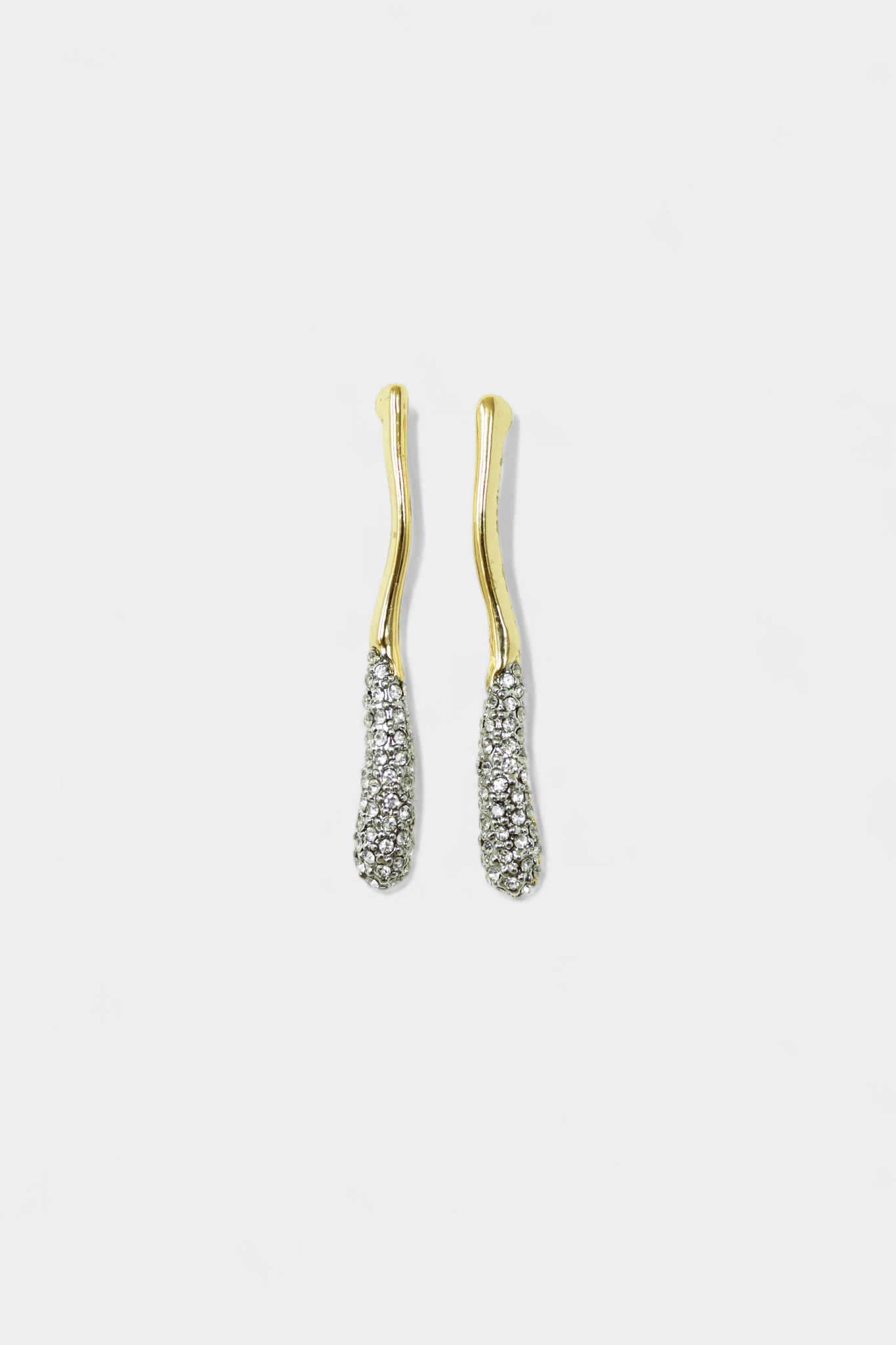 Two Tone Ala Drop Earrings - Vicky&Nico