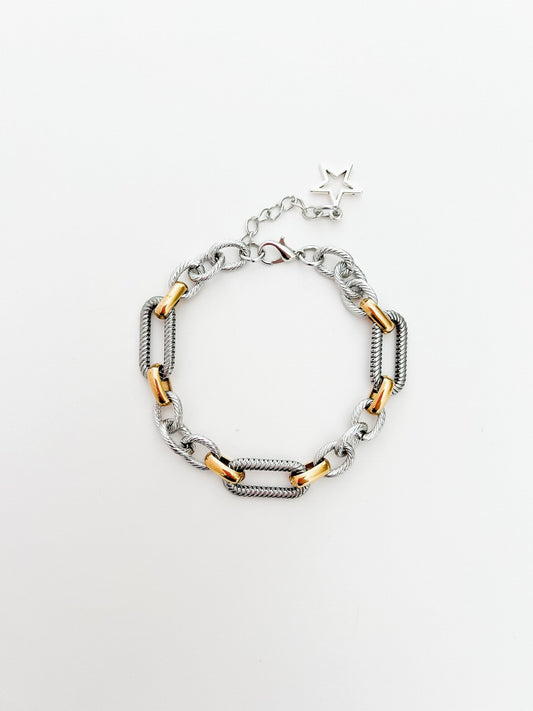 Two Tone Metallic Alpheratz Bracelet - Vicky&Nico