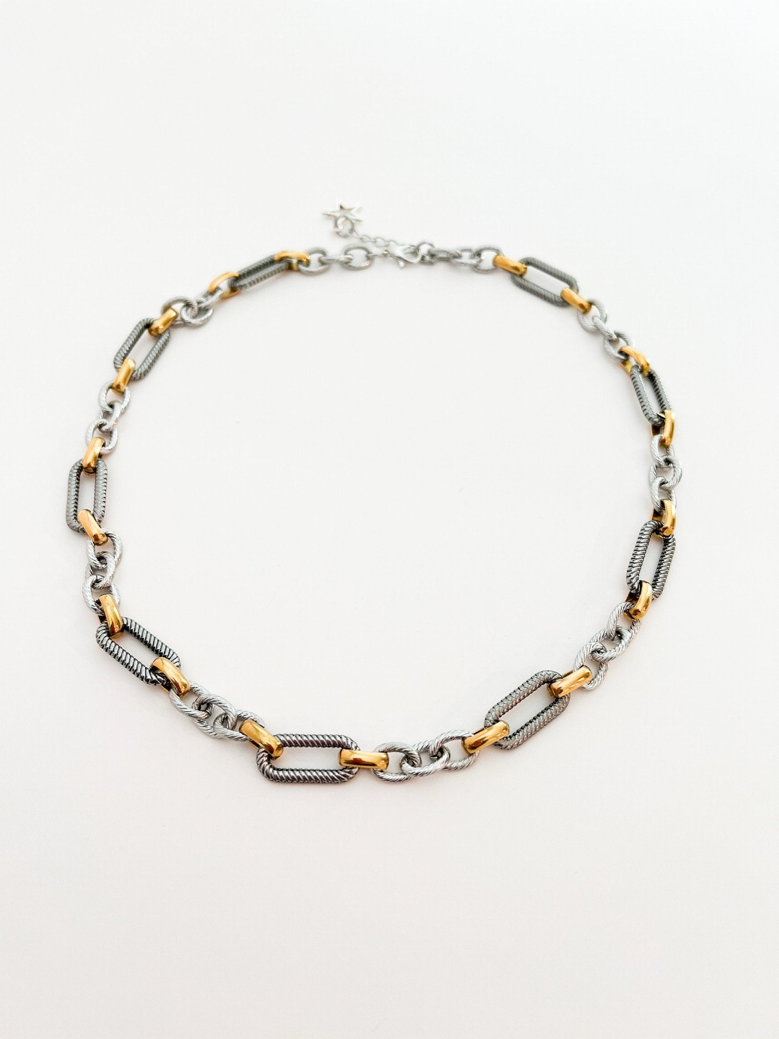 Two Tone Metallic Alpheratz Necklace - Vicky&Nico