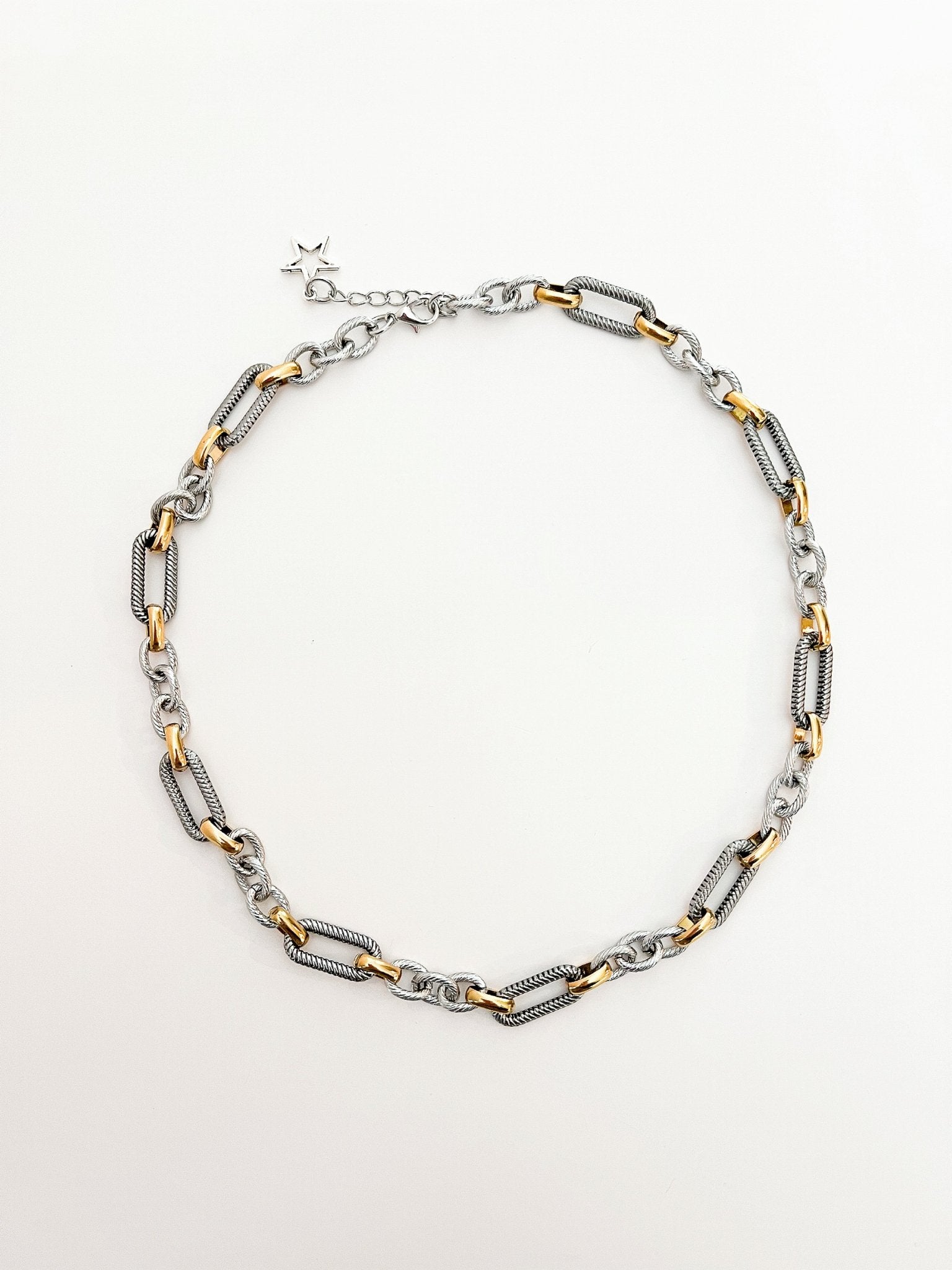 Two Tone Metallic Alpheratz Necklace - Vicky&Nico