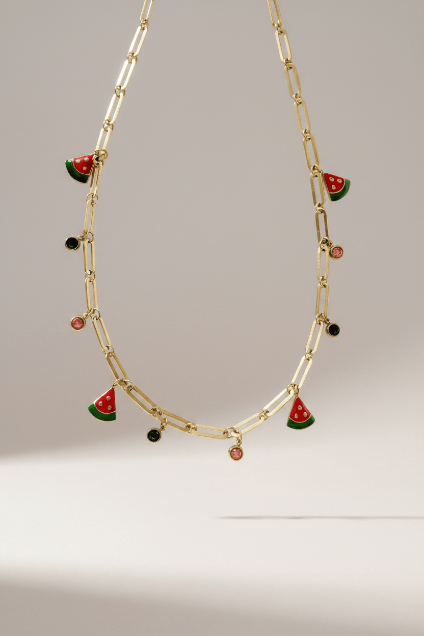 Watermelon Sugar Bliss Necklace - Vicky&Nico