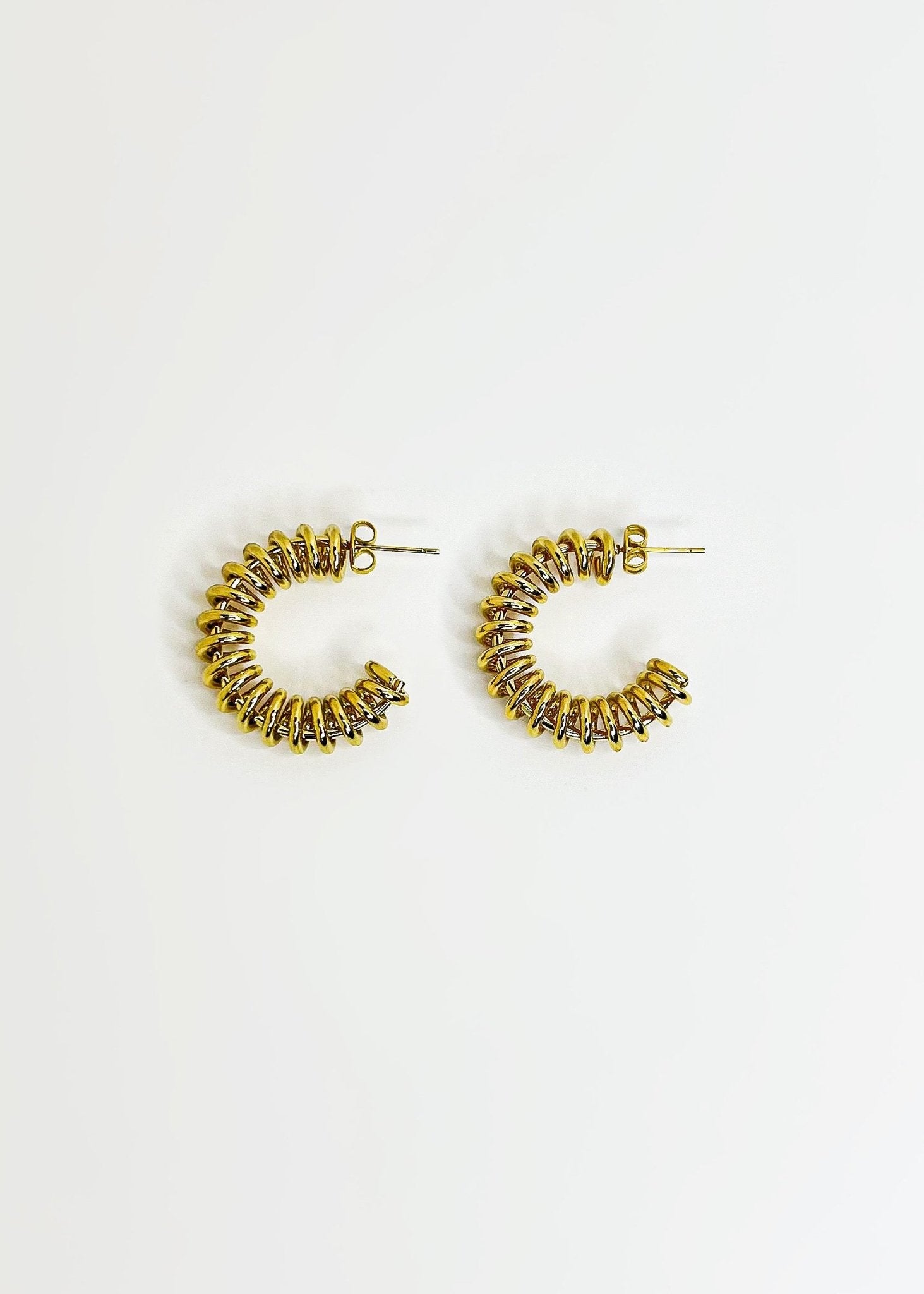 Gold Wire Earrings - Vicky&Nico