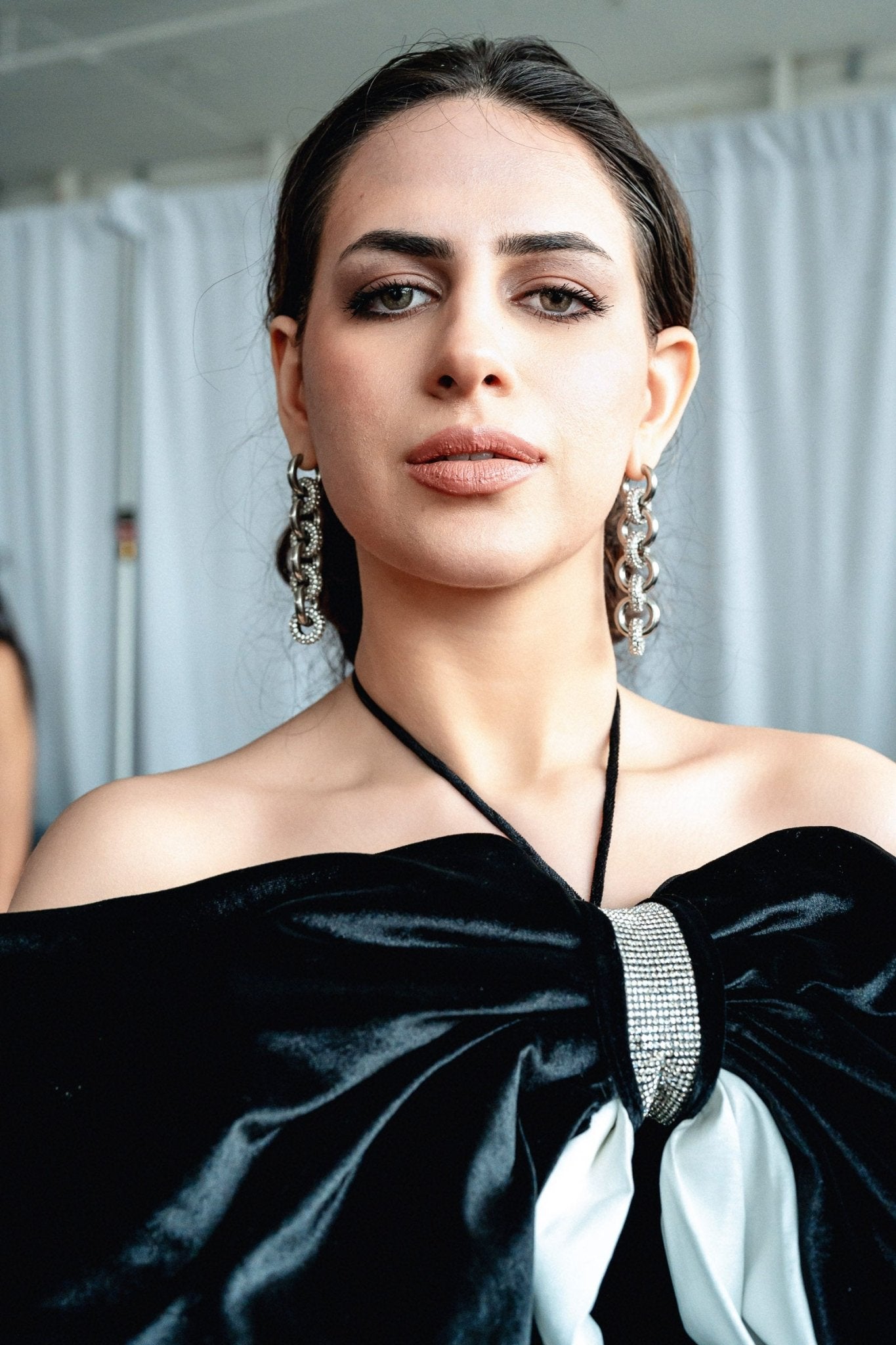 Metallique Harmony Drop Earrings - Silver - Vicky&Nico