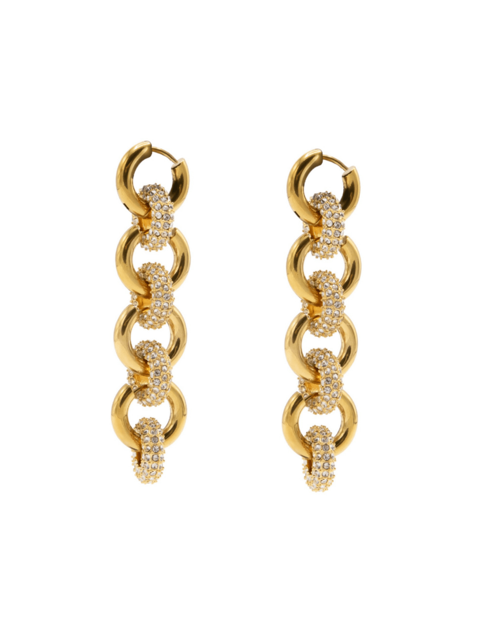 Metallique Harmony Drop Earrings - Gold - Vicky&Nico