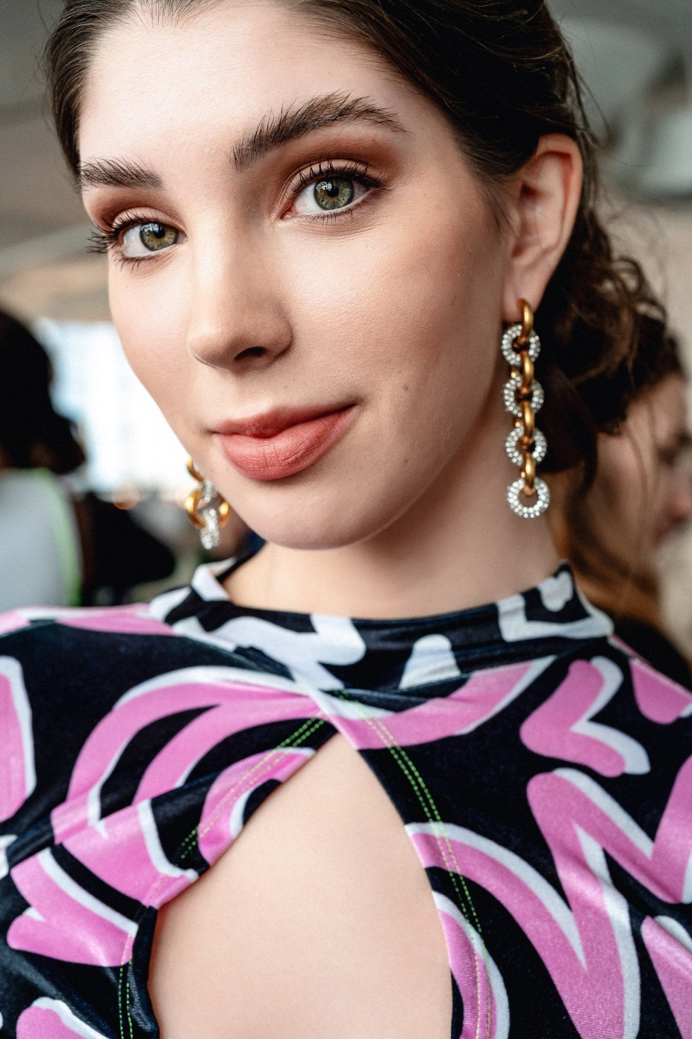 Metallique Harmony Drop Earrings - Gold/Silver - Vicky&Nico