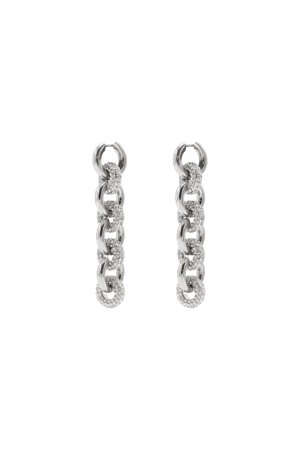 Metallique Harmony Drop Earrings - Silver - Vicky&Nico