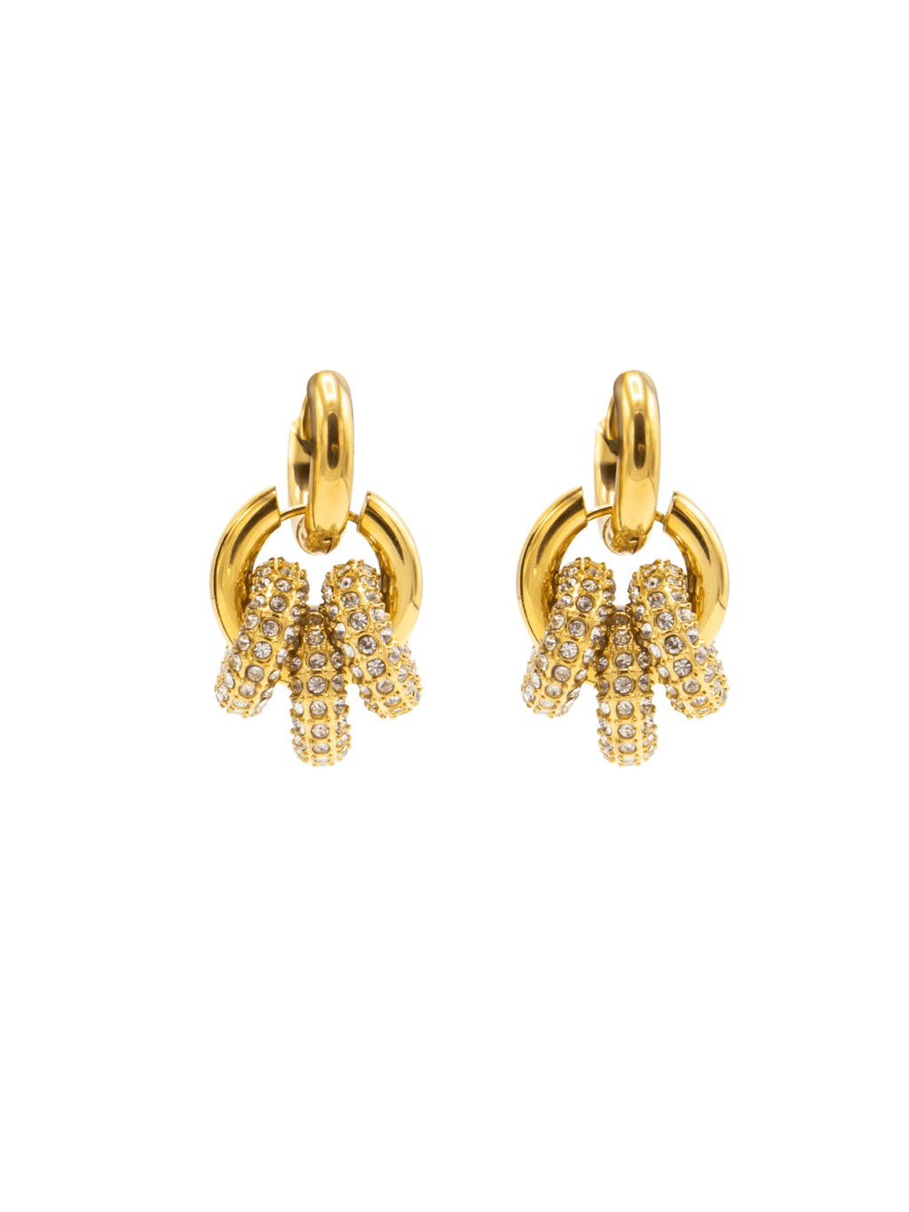 Sphere Harmony Trio Earrings - Gold - Vicky&Nico