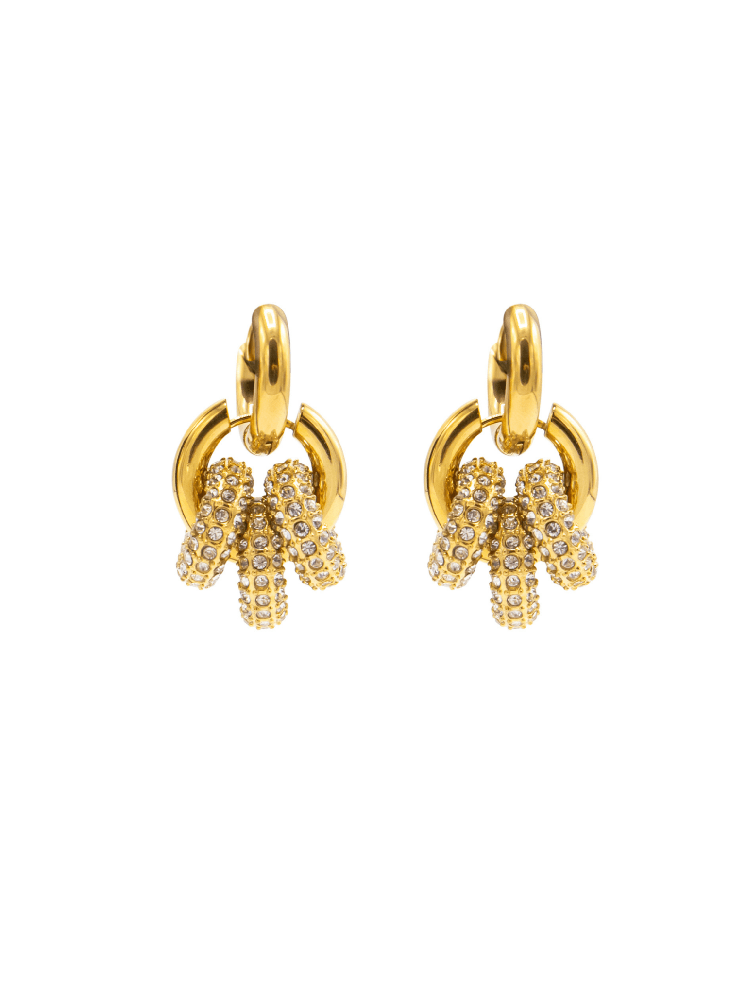 Sphere Harmony Trio Earrings - Gold - Vicky&Nico
