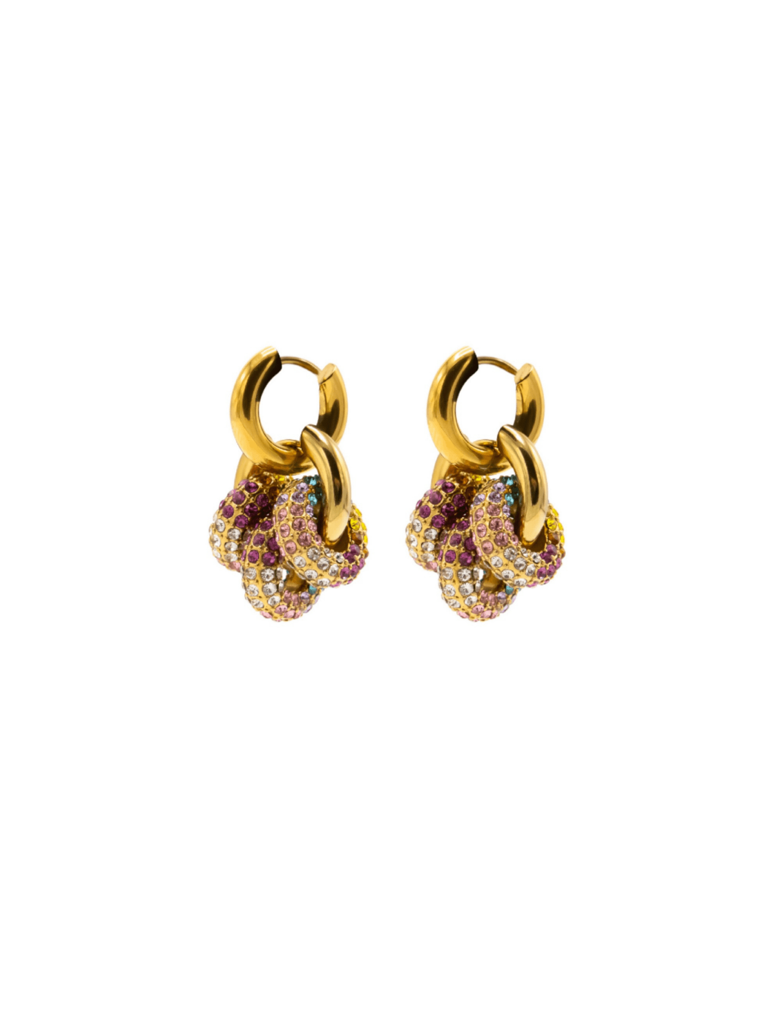 Sphere Harmony Trio Earrings - Multicolor - Vicky&Nico