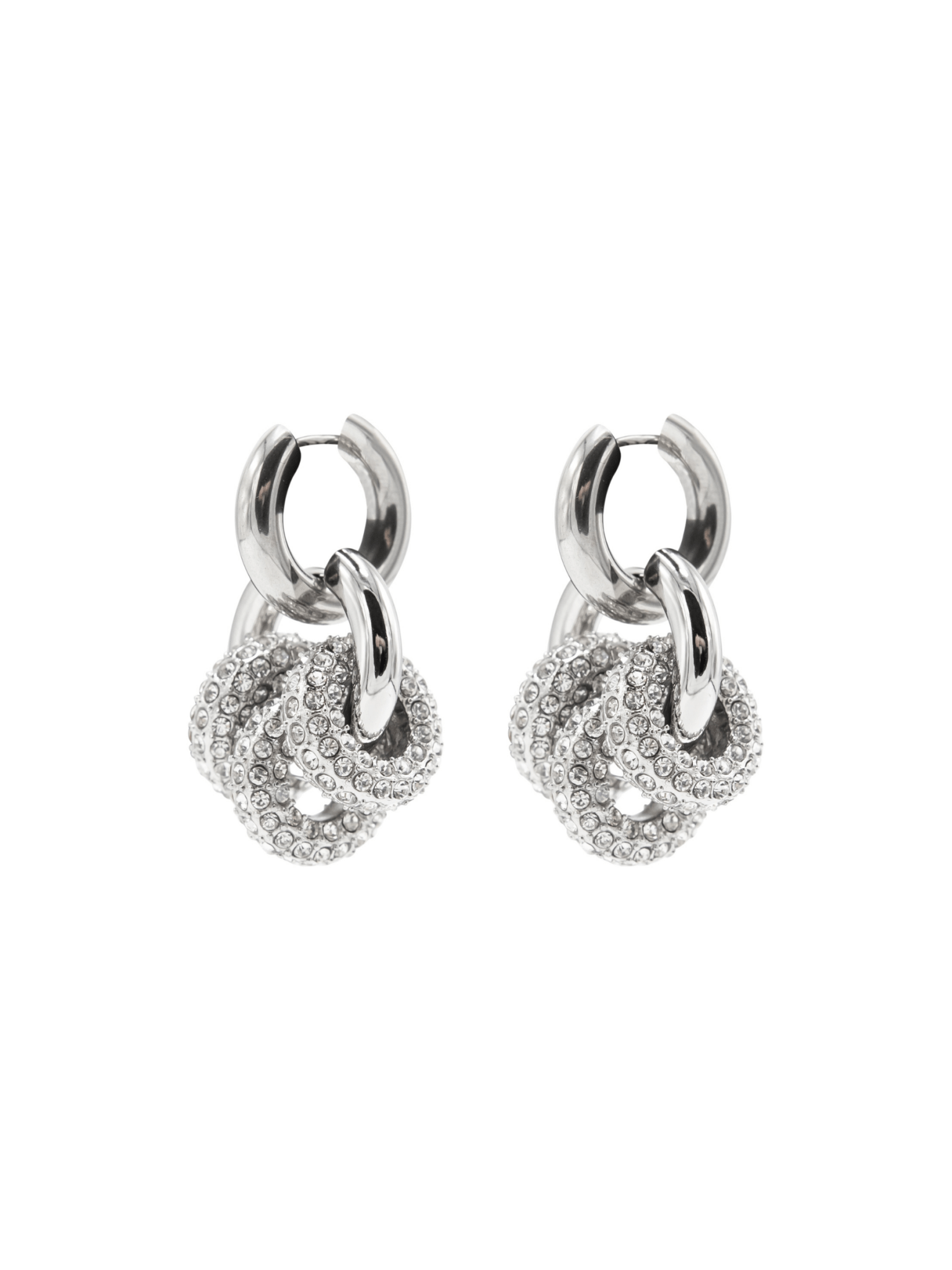 Sphere Harmony Trio Earrings - Silver - Vicky&Nico