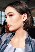 Square Harmony Trio Earrings - Gold - Vicky&Nico