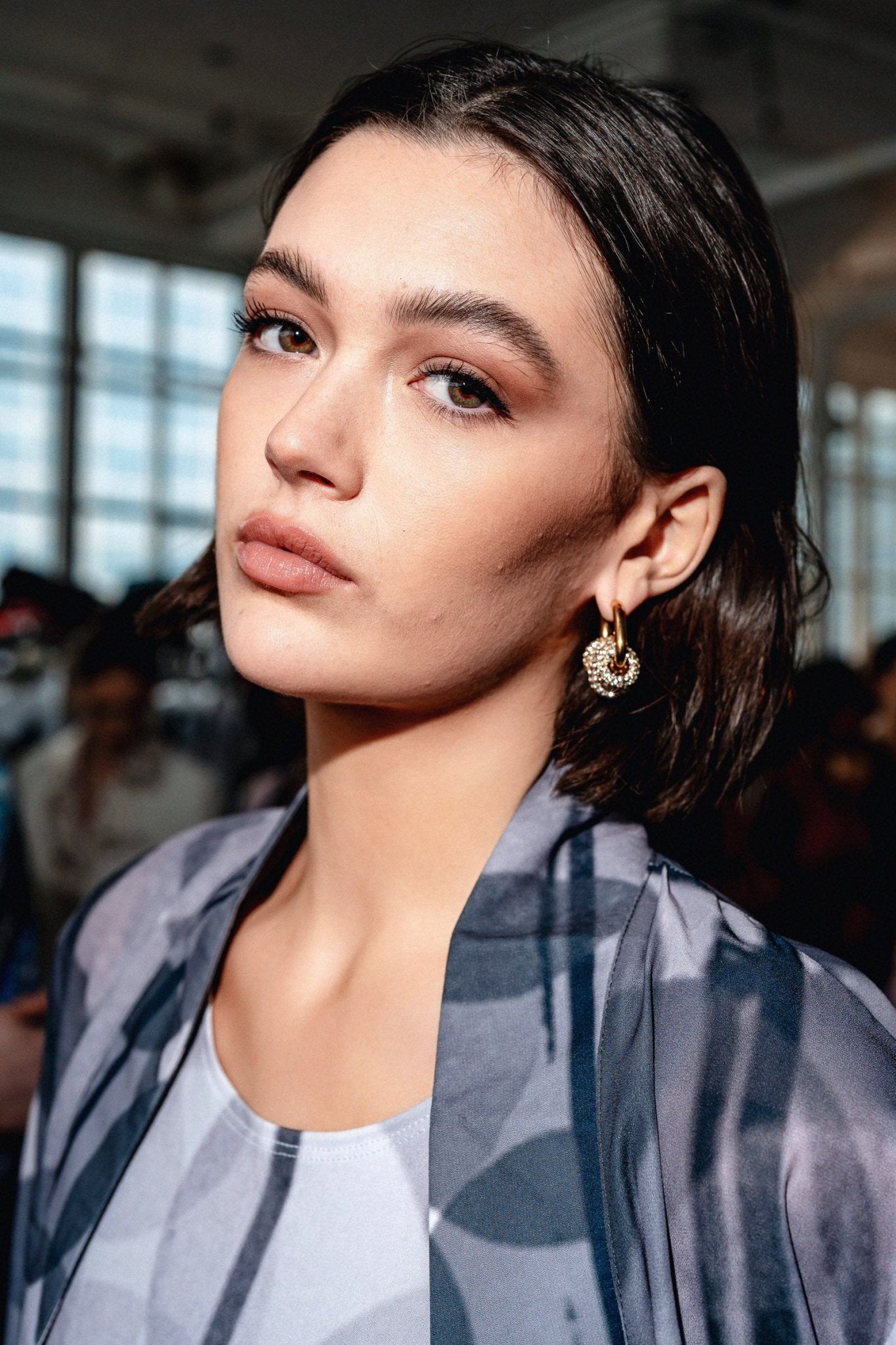 Square Harmony Trio Earrings - Gold - Vicky&Nico